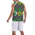 thumbnail image 5 of Rocae Spring St Patrick’S Day Irish Gnomes for Men's Basketball Jersey Lightweight and Breathable Athletic Tank Top,Quick-Drying Sports Jersey 3X-Large, 5 of 9