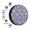 thumbnail image 4 of KLL winter Dachshund Pattern 14-17 inch Spare Tire Cover Universal Wheel Protector for Truck SUV Trailer Camping Rv Tire Covers-17 inch, 4 of 6