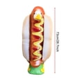 thumbnail image 3 of Hot Dog Shaped Goose Outfit Clothes, For 28.7In Porch Garden Goose Statue, Summer BBQ Outdoor Yard Decor, Outfit for Garden Porch Goose Decoration, 3 of 7