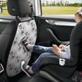 thumbnail image 5 of Artistic Cute Poodle Dog Pink_B Mats Back Seat Protectors, Car Seat Protector Vehicle Organizers Waterproof Cover Back Seat Cover for Kids with 3 Storage Pockets 2 Pack, 5 of 5