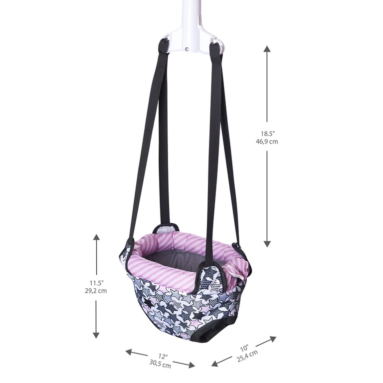 Evenflo Exersaucer Doorway Jumper, Star Power, Pink - Walmart.com