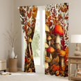 thumbnail image 3 of Manfei Countryside Red Mushroom Curtains Pack of 2 (42x84 Each),Rustic Flower Fungus Curtains Blackout,Autumn Maplea Leaf Bedroom Curtains For Girl Kids,Super Cozy Room Decor, 3 of 6