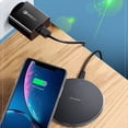 thumbnail image 3 of Wireless Charger Safe Phone Accessories Ultra Thin 10W  Shape Aluminum Alloy Wireless Phone Fast Charger for Cellphone, 3 of 10
