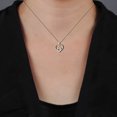 thumbnail image 5 of aaXia 10K Yellow Gold Diamond 1/5ct TDW Double Heart Pendant Necklace, 5 of 5