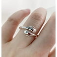 thumbnail image 5 of Stainless Steel Hand Style Hug Embrace Statement Promise Anniversary Ring, 5 of 6
