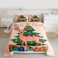 thumbnail image 2 of Homewish Kawaii Animal Deer 3 Pieces Queen Comforter Set For Children Teens Adults,Happy Christmas Xmas Ultra Soft Bedding Sets,Happy New Year Bedding Comforter Set,Super Cozy Room Decor,Reversible, 2 of 8