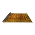 thumbnail image 2 of Ahgly Company Indoor Square Abstract Yellow Modern Area Rugs, 4' Square, 2 of 4