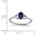 thumbnail image 2 of Bague en Argent Sterling 925 avec Améthyste Rhodiée, 2 of 2