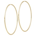 thumbnail image 2 of FB Jewels 14K Yellow Gold Polished Endless Tube Hoop Earrings, 2 of 3