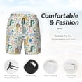thumbnail image 3 of Vsdgher Cartoon Animals for Mens Swim Trunks with Compression Liner Swim Shorts Swim Suits Board Shorts-XX-Large, 3 of 6