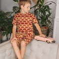 thumbnail image 4 of Balery Red Cars Conjunto de Pijama Infantil de Manga Corta con Estampado – Ropa de Dormir de Algodón Suave-XX-Large, 4 of 6