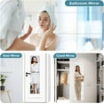 thumbnail image 4 of Full Length Acrylic Mirror Tiles 8 Pcs 12"x12", Toddler Mirror Unbreakable Non Glass Safety Frameless Preschool Mirror For Classroom - Home Gym Mirror 12x12 Mirror Squares For Closet Door Bedroom, 4 of 5
