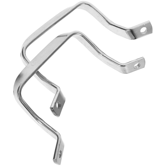 Clispeed Comfortable Grip Stainless Steel Pot Handle Plated Silver for Pans 2Pcs