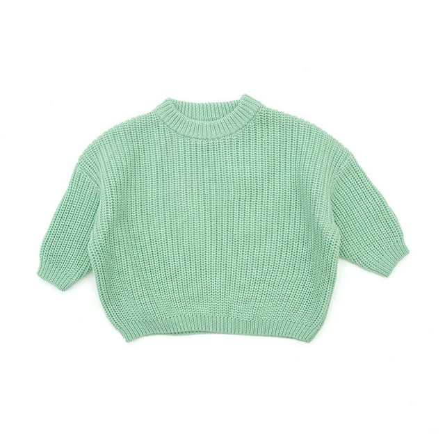 Custom Kids Girl Sweater Oversize Pullover Knitted Soft Comfortable Clothing For Children