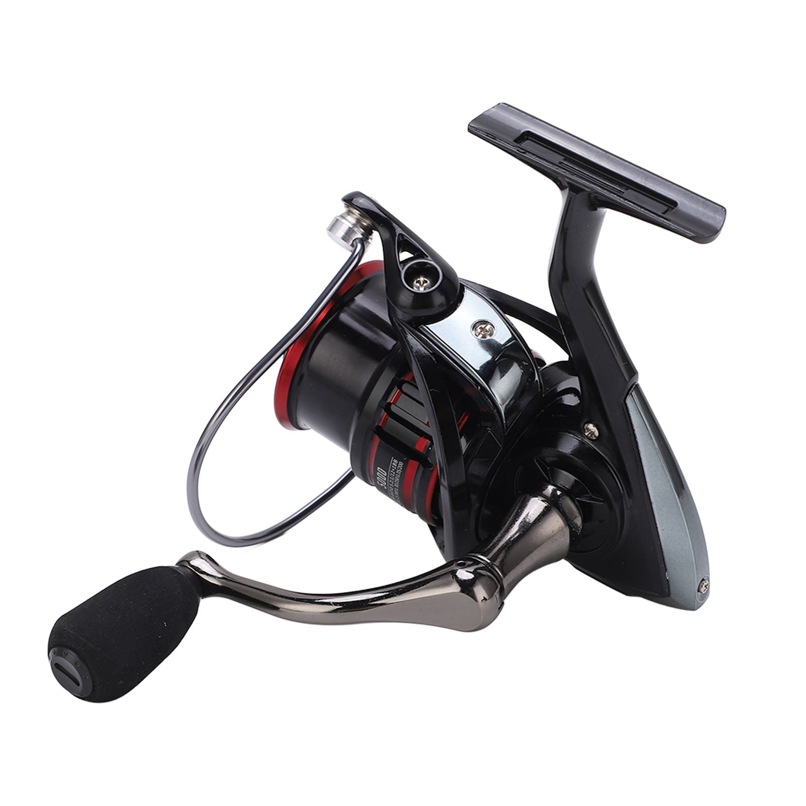 Rupoun 5.2:1 Gear Ratio Metal Spinning Fishing Reel, Size 5000, Ambidextrous Smooth Powerful Surf Casting Reel for Saltwater and Freshwater (15.0 cm / 5.9 inches)