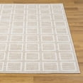 thumbnail image 4 of Luxe Weavers Modern Geometric Grid Beige 8x10 Area Rug, Low Bedroom Carpet, 4 of 9