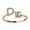 Gold-D, variant on Adjustable Open Initial A-Z Letters Ring Fashion Zircon Ring Womens Jewelry Gift-Gold-Z