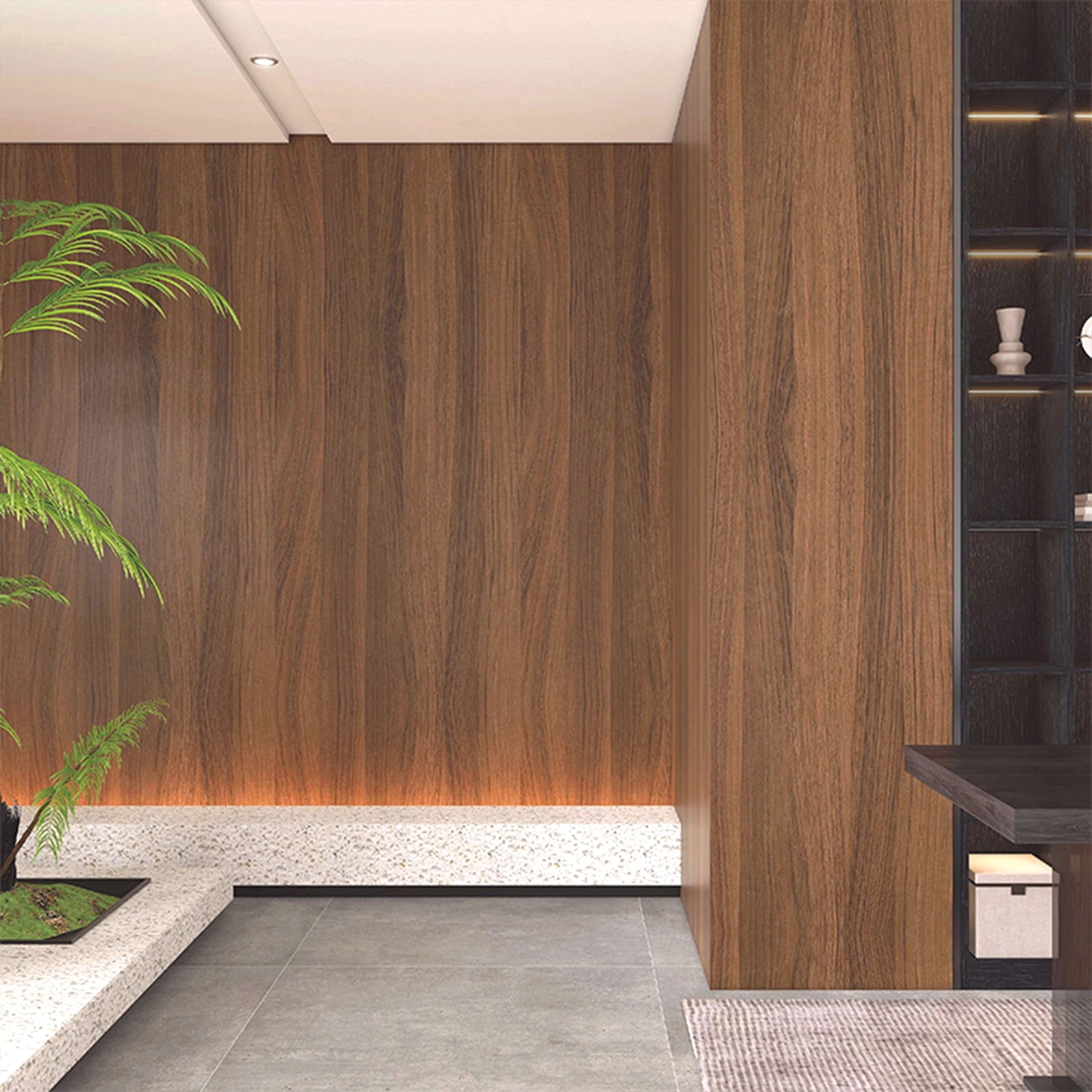 PP wood grain Peel-and-Stick Wallpaper PVC-Free, Self-Adhesive Washable Vinyl Roll Light, Eco Friendly Accent Wall Furniture Decor for Bedrooms Nursery
