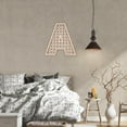 thumbnail image 6 of Hollow Wooden 3D Letter Wall Stickers for Home Wall Interior Background Decoration Letter.A 300x281x10mm, 6 of 6