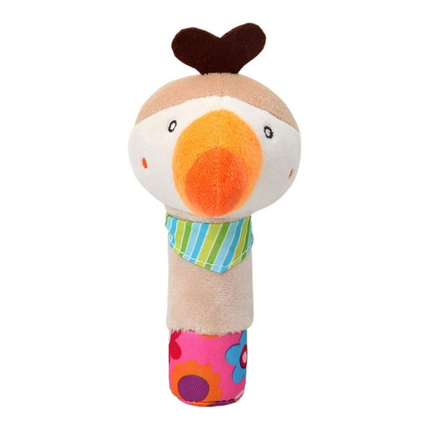 Lindos juguetes sonajeros para bebés, campanillas de peluche, juguetes de agarre manual para niños pequeños de 3 a 6 años Loro