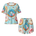 thumbnail image 4 of Xecao Colorful Donut print Swimsuit for women, Summer-ready, sporty style.Quick-dry fabric. Many sizes & colors., 4 of 9