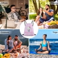 thumbnail image 6 of Hello Kitty Drawstring Backpack Water Resistant String Bag Sackpack Cinch for Sports, Gym, Travel, Swimming, Yoga, Beach, 6 of 7