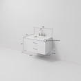 thumbnail image 5 of Castor 30 in W White Single Bath Vanity, Cultured Marble Top, and Faucet Set, 5 of 6