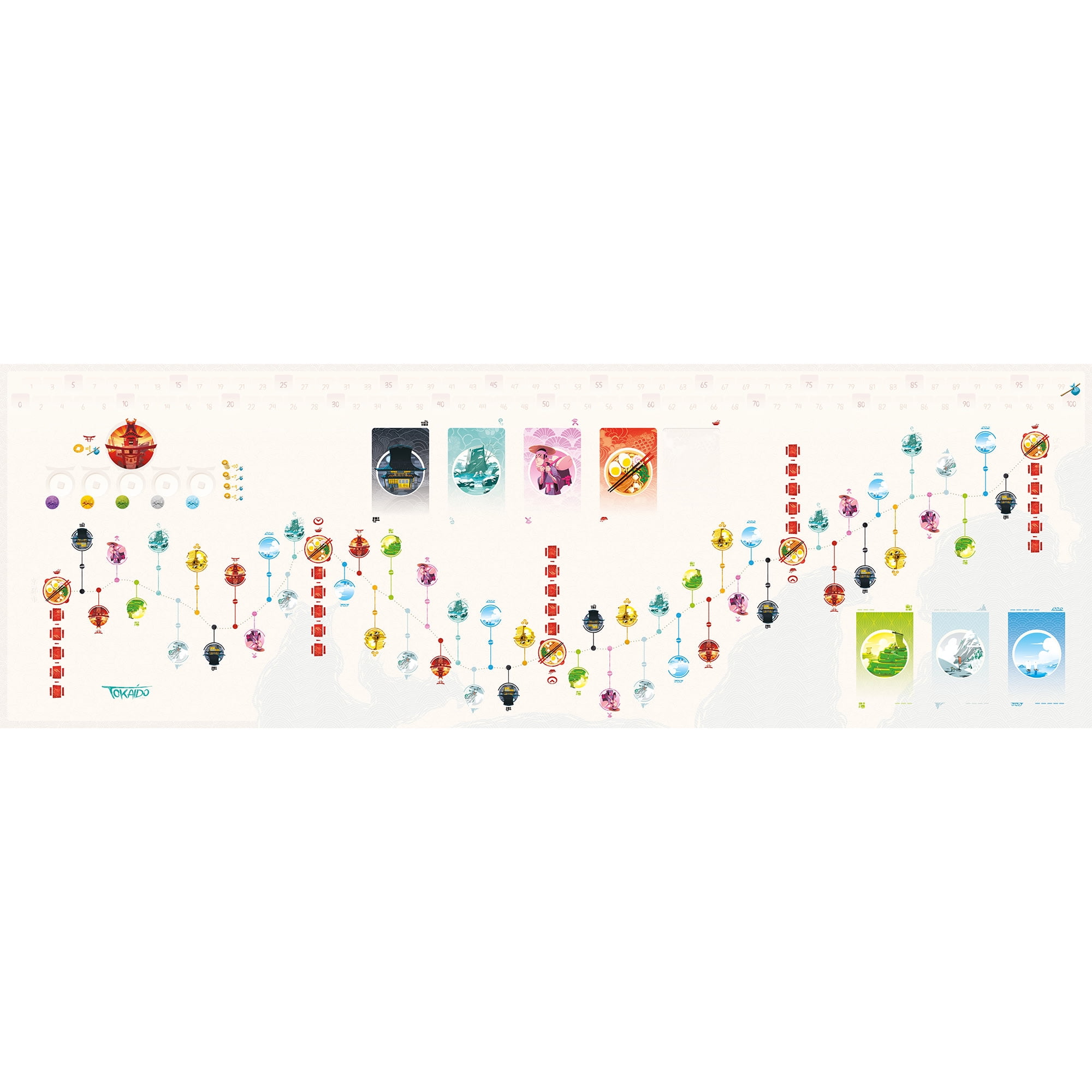 Tokaido: Base Game 10th Anniversary Edition - Exploration & Travel Adventure Board Game, Ages 8+