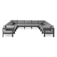 thumbnail image 1 of Meridian Furniture Nizuc Grey Outdoor Patio Modular Sectional, 1 of 8