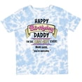 thumbnail image 3 of Inktastic Happy Birthday, Daddy- Best Ever in Pink Boys or Girls Toddler T-Shirt, 3 of 5