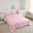 thumbnail image 2 of Erosebridal Cow Skull Comforter Set Full Size Western Cowboy Bedding Set West Pink Comforter Adult Duvet Set,1 Comforter+ 2 Pillow Shams, 2 of 6