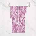 thumbnail image 4 of Coolnut 3 PCS Towel Beautiful Purple Marble Texture Cotton Bath Towel Set (1 Bath Towel, 1 Hand Towel, 1 Washcloth) for Bathroom, Super Soft and Quick Dry Towels, 4 of 6