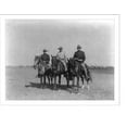 thumbnail image 2 of Historic Framed Print, [Theodore Roosevelt, Frank P. Hayes(?) and another Rough Rider, all on horseback], 17-7/8" x 21-7/8", 2 of 9