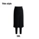 thumbnail image 5 of Pantalones térmicos de invierno y otoño para mujer, pantalones de chándal de Color sólido de diseño Simple, mallas para fiesta y tiempo Prendas para la parte inferior del cuerpo Negro 5XL sweethay AP013485-08, 5 of 6
