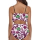 thumbnail image 2 of Bikini de Mujer Trajes de Baño Bikini con Ruffles Conjunto con Sujetador Acolchado Extraíble, Pantalones Cortos de Cintura Alta para la Playa, 2 of 5