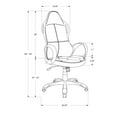 thumbnail image 4 of Monarch Office Chair, Gaming, Adjustable Height, Swivel, Ergonomic, Armrests, Computer, 4 of 12