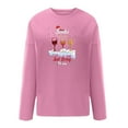 thumbnail image 4 of Generics Chandail en Molleton pour Femmes Automne, Grand Sweat à Capuche Décontracté à Manches Longues avec Imprimé Teinture sur Nœuds et Col Rond pour Femmes, 4 of 4