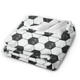 thumbnail image 2 of KLL Fleece Blanket Plush Throw Blanket Soccer ,Soft Fuzzy Cozy Flannel Blanket for Couch Sofa Bed.(40"x30" ), 2 of 7