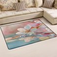 thumbnail image 6 of Ryvnso Blossom Flower on Water Drop Area Floor Mats Large Nursery Rugs Non-Slip Carpets Doormat 36" x 24", 6 of 7