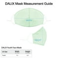thumbnail image 2 of DALIX Kids Cotton Face Mask Reuseable Washable in Mint Green Made in USA - XXS-XS Size (20-Pack), 2 of 4