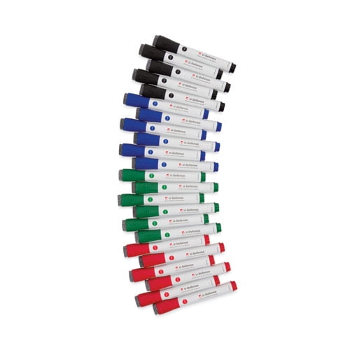 U-Defense Antimicrobial Dry-Erase Markers, Medium Bullet Tip, Assorted Colors, 24/Pack U-Defense Antimicrobial Dry-Erase Markers, Medium Bullet Tip, Assorted Colors, 24/Pack