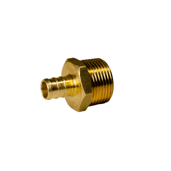 5 Pieces XFITTING 1/2" Pex x 3/4" Male NPT Adapter, 24-4-4=5X