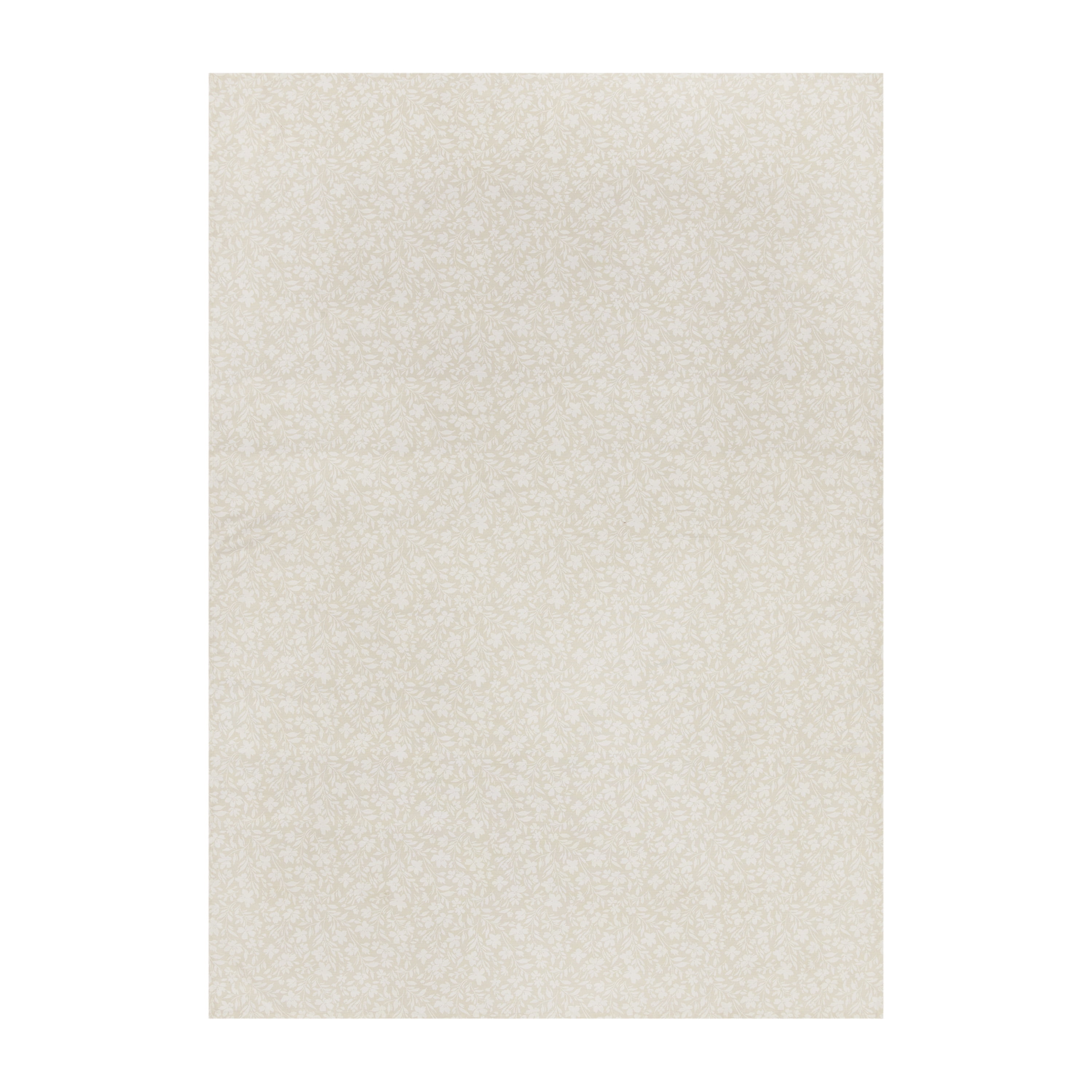 Mainstays Floral Cross Stitch 60” x 84" Tablecloth - Beige - Cotton & Polyester Blend