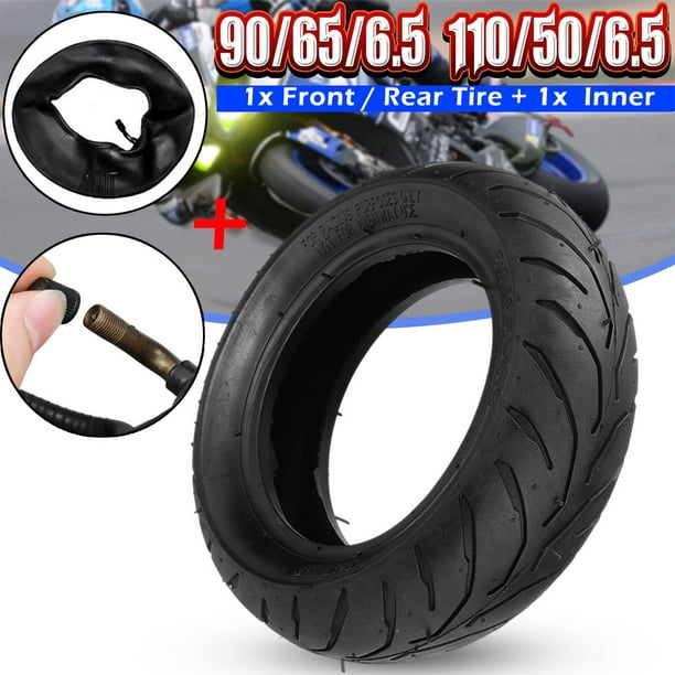  (1 Set) Universal Replacement Front 90/65-6.5 Tire and