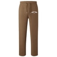 thumbnail image 2 of Kids Baggy Sweatpants | Boys Girls Athletic Straight Leg Pants | Lightweight Sportswear with Pockets | 4-13 Years Casual Workout Pants | Elastic Waist Comfort Fit(Brown,8-9Years), 2 of 4