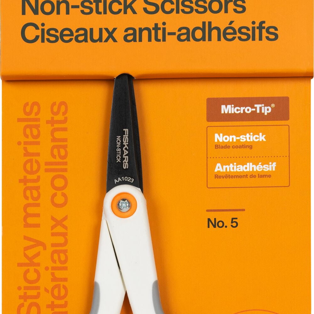 (2 pack) Fiskars 5" Micro-Tip Premier Scissors 5" with Softgrip