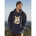 thumbnail image 2 of Japanese Style Corgi W Ramen Hoodie Men -Image by Shutterstock, Male 5X-Large, 2 of 4
