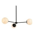thumbnail image 3 of Briggs 32 inch pendant in black with white shade, 3 of 8