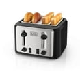 thumbnail image 4 of Black+Decker 4-Slice Toaster, Stainless Steel/Black, TR7847-1BDC, 4 of 6