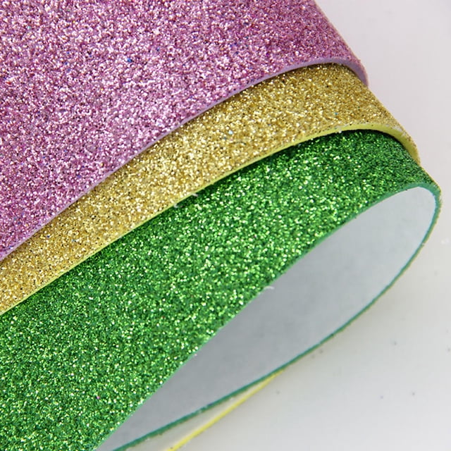 CHICHUMID 10Pcs Mixed Random Color Glitter Sheets EVA for Kids School Projects and Handmade Craft